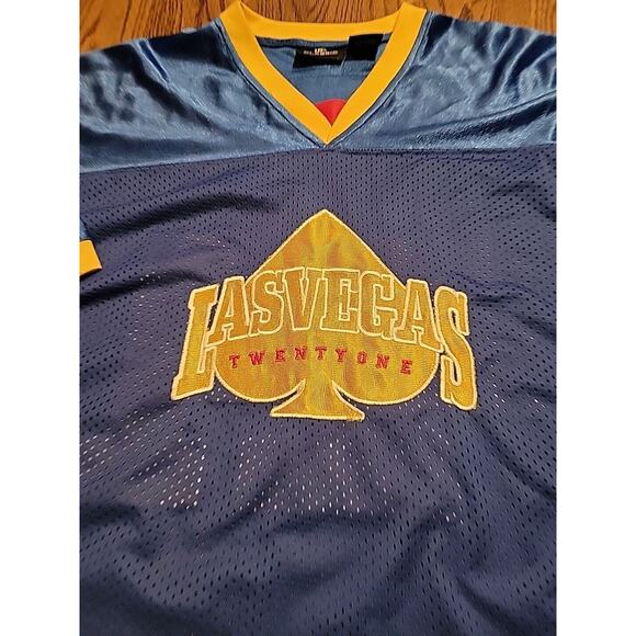 Las Vegas Twenty One Jersey Mens 2XL Red & Black 21 Short Sleeve Embroidered - Picture 7 of 12